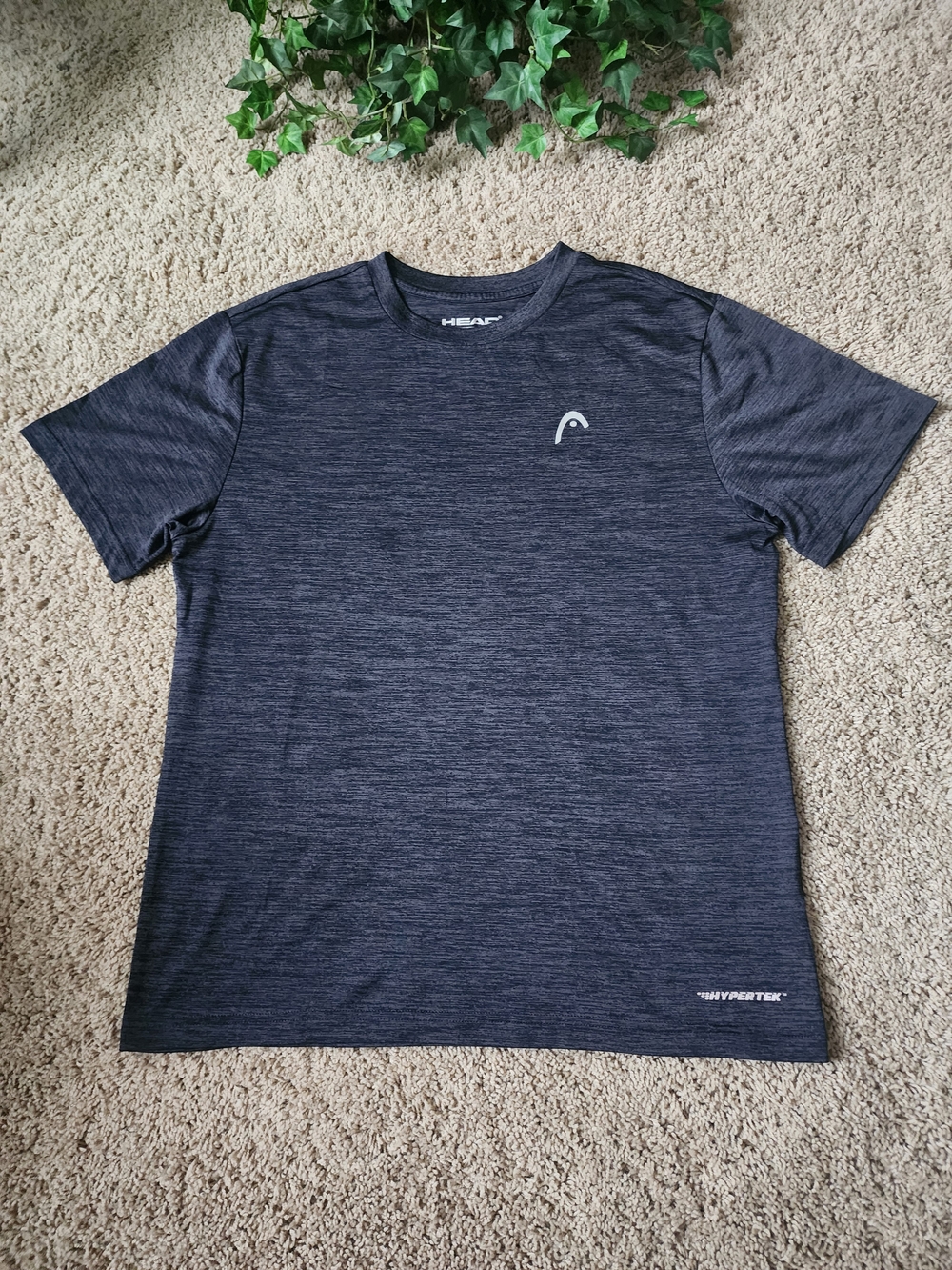HEAD Men’s Heathered Charcoal Short Sleeve Athletic Tee (DG3)